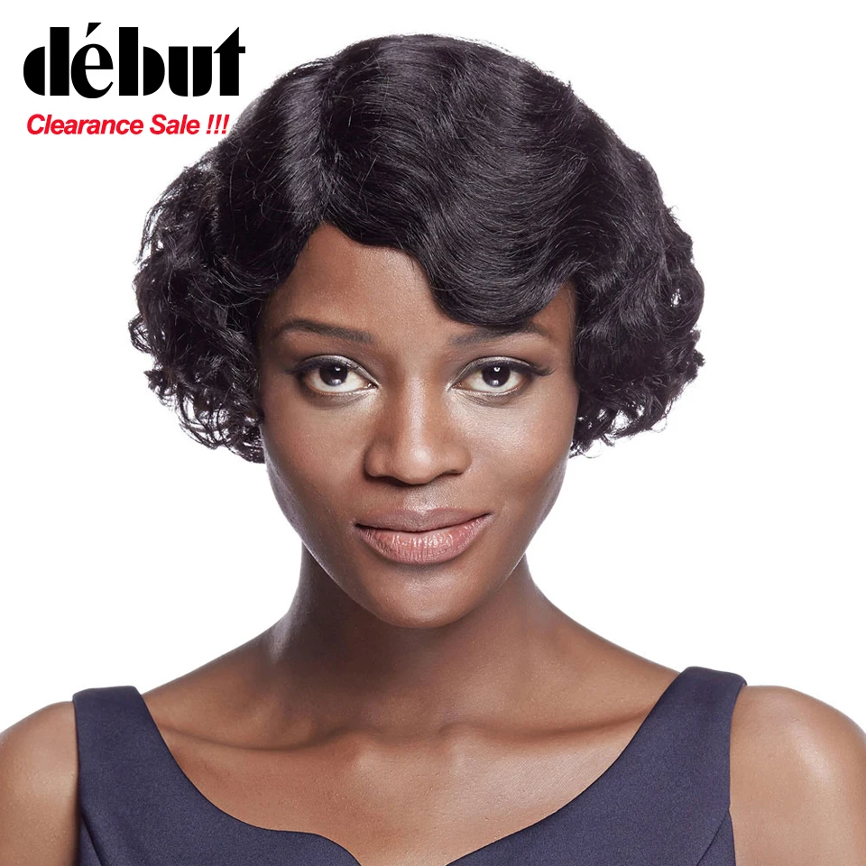 

Cheap Human Hair Wigs Short Bob Wigs Debut Loose Wave Wigs For Black Women Brazilian Remy Hair Natural Color Free Shipping