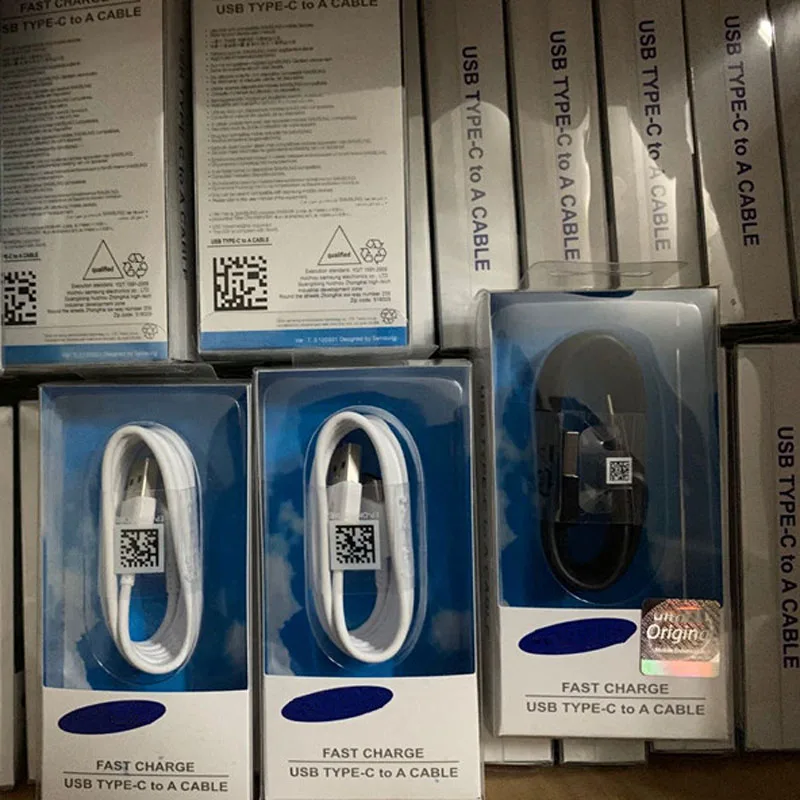 Оригинальный 1 2 м Тип C/Micro USB C черный кабель для быстрой Зарядное устройство EP