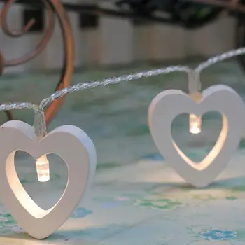 

LED Light String Fairy Light Heart Shape Christmas Festival Decoration 1.2M