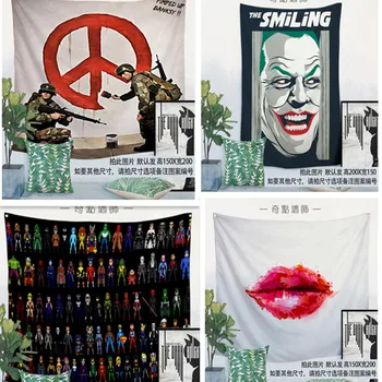 

Rock music band retro movie poster flag banner tapestry wall hanging painting Bar cafe concert home Background decor cloth B