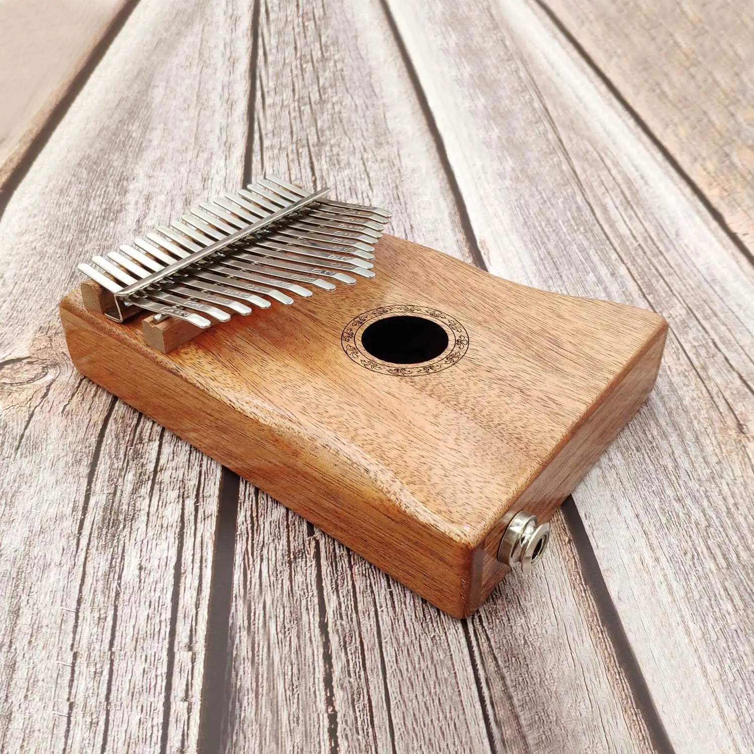  3 Styles Beginner Instruments Pattern Thumb Piano Mahogany Body Musical Instrument 17 Keys Kalimba 