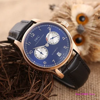 

IWC- New Automatic Mechanical Men women Watch Silver Blue Stainless Steel Transparent Sapphire Glass Glide AAA Watches 666