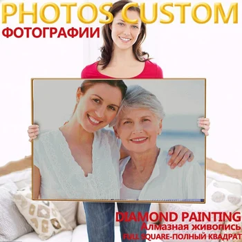 

Full Square/Round Stones Photo Custom Diamond Embroidery 5D Diamond Painting Cross Stitch Rhinestone Picture Diamand New