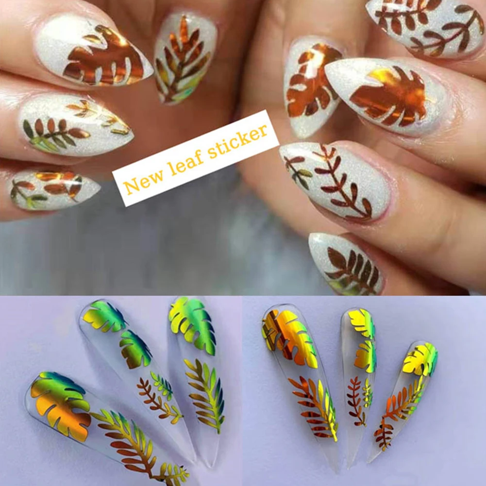 16 шт. подарок тонкий лист DIY наклейки для ногтей мода искусство огонь Декор голографическая салон маникюр ленты полосы