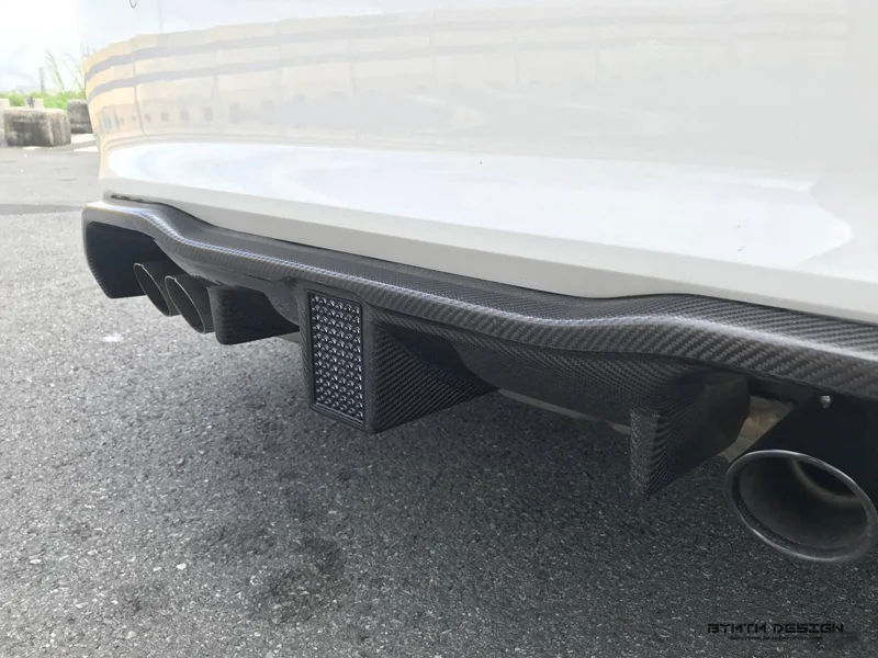 K Стиль Бампер сухой углеродного волокна задний диффузор для BMW F87 M2 M2C