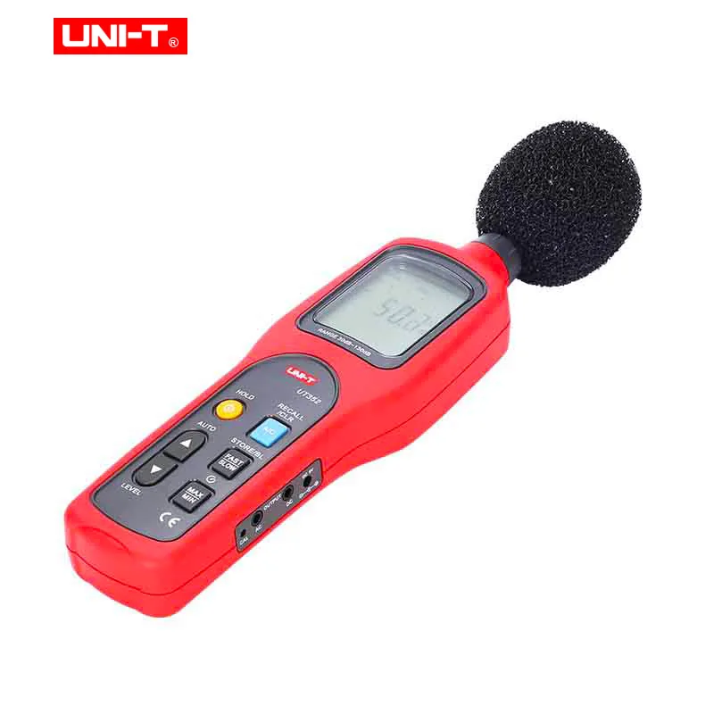 UNI-T UT352 измеритель уровня звука цифровой тестер шума 30-130дб децибел мониторинг; A& C частота взвешивания/частота дискретизации/регистрация данных
