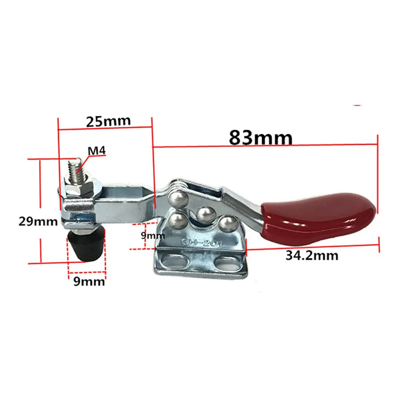 Clamp Horizontal Toggle Clamp Joiner's Clamp Quick-Release Clamp Abrazadera Vertical Toggle Clamp For Woodworking 1PC
