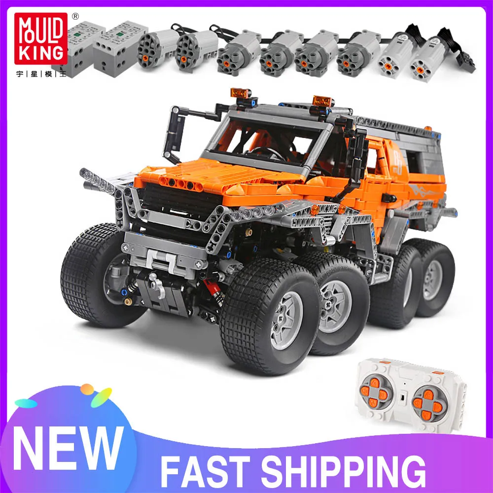 MOULD KING 13088 высокотехнологичное приложение Avtoros Shaman 8x8 Внедорожник сибирской