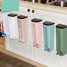 Настенный полиэтиленового пакета шкатулка с отделкой кухонный мусор сумка стеллаж для хранения Коробка для хранения