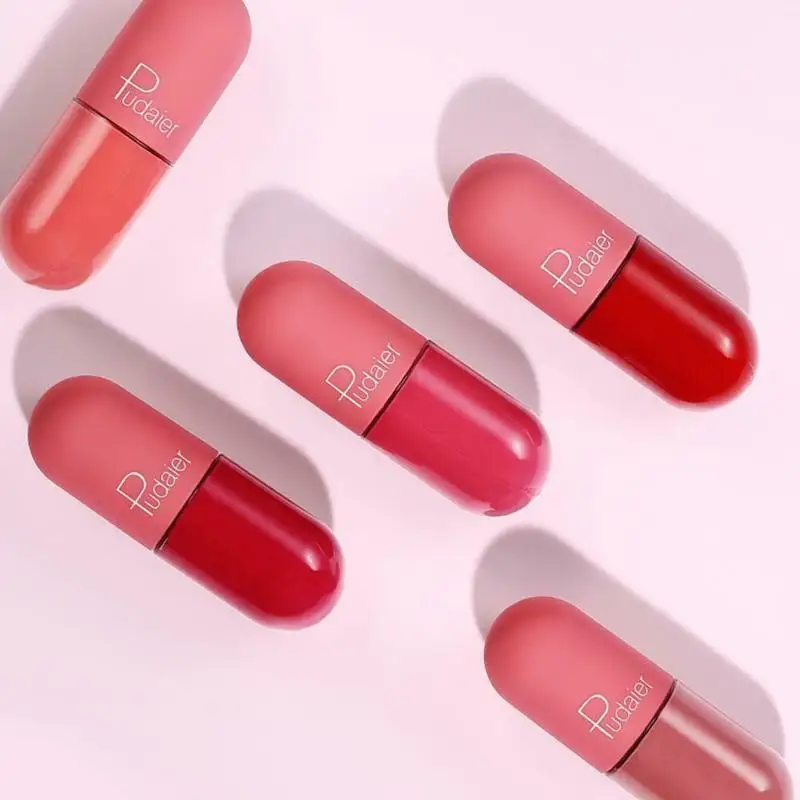 18 Color Mini Capsule Lip Tint Waterproof Sexy Matte Lip Gloss Non-Stick Cup Long Lasting Liquid Lipstick Makeup Lip Glaze 18 Color Mini Capsule Lip Tint Waterproof Sexy Matte Lip Gloss Non-Stick Cup Long Lasting Liquid Lipstick Makeup Lip Glaze