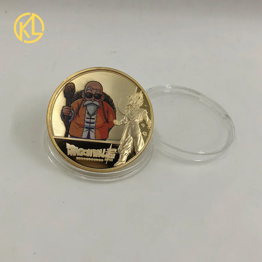 Черный Горячая Распродажа Dragon Ball Z Sun Wukong позолоченные монеты золотые банкноты коллекционные вещи с красивой подарочной коробкой - Цвет: Черный