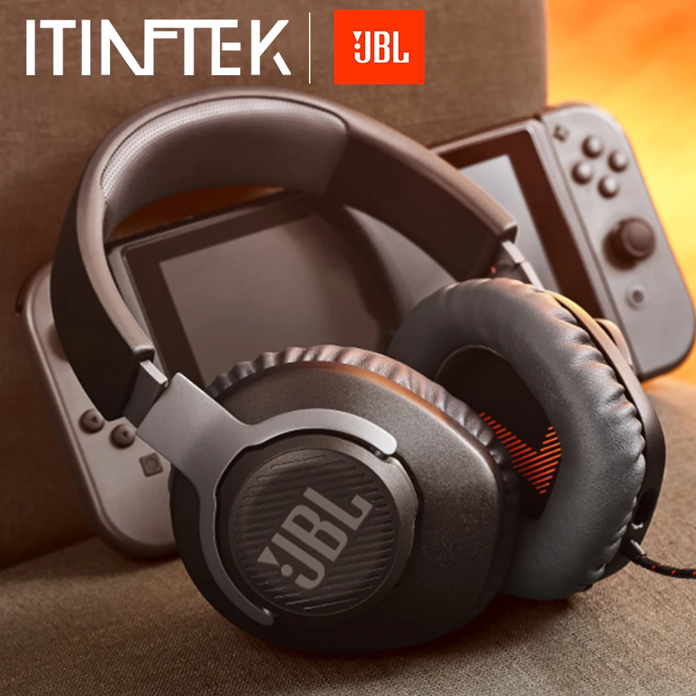 JBL QUANTUM100 игровая гарнитура 7 1 с микрофоном складные наушники для PS4 Для Nintendo Switch Xbox