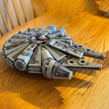 

1351pcs Star Wars Blocks Building Lepining Millennium Years Starwars Falcons Lando Calrissian Building Blocks Set Toys 75257