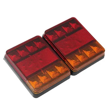 

2- Light LED Rear Board Lamps Tail BRAKE STOP INDICATOR LAMP Trailer Truck Lorry
