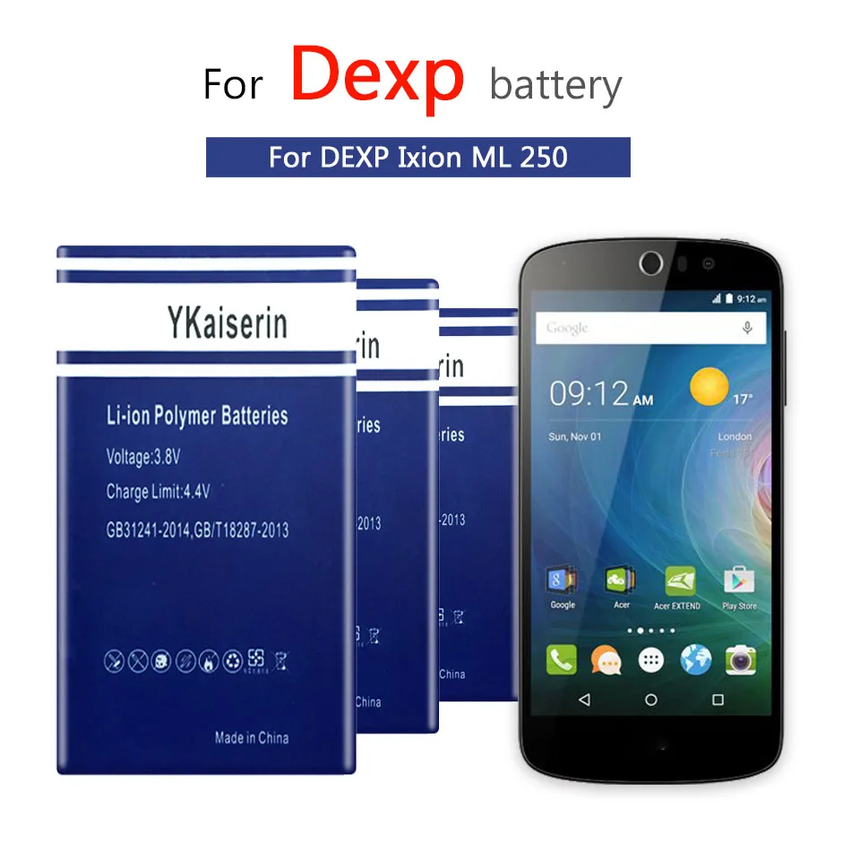 6300 мАч батарея для DEXP AMPER M Ixion ML250 телефон новейшее производство высокое качество батарея+ номер отслеживания