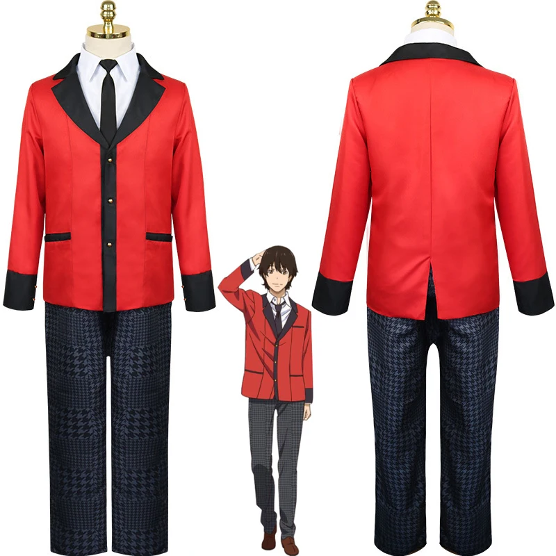 4pcs Cosplay Costume Ryouta Suzui Yumeko Jabami Kirari Momobami Yumemi Yumemite School Uniforms for Men Women C88132AD |