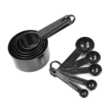 

5pcs/10pcs Kitchen Measuring Cups and Measuring Spoon Scoop Silicone Handle Kitchen Measuring Tool Kitchen Accessories