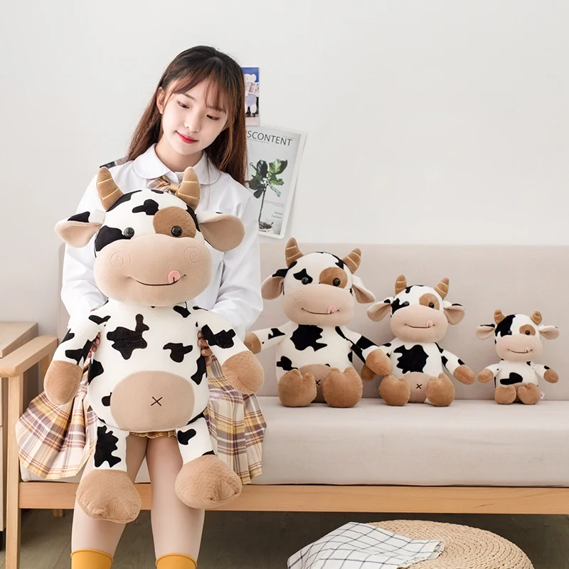 Toy Cute Cattle Plush Stuffed Animals Cattle Soft Doll Kids Birthday Gift