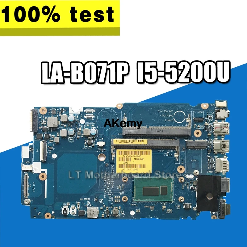 

ZAL50/51/60/61 LA-B071P Laptop motherboard for DELL Latitude 3450 Test original mainboard I5-5200U
