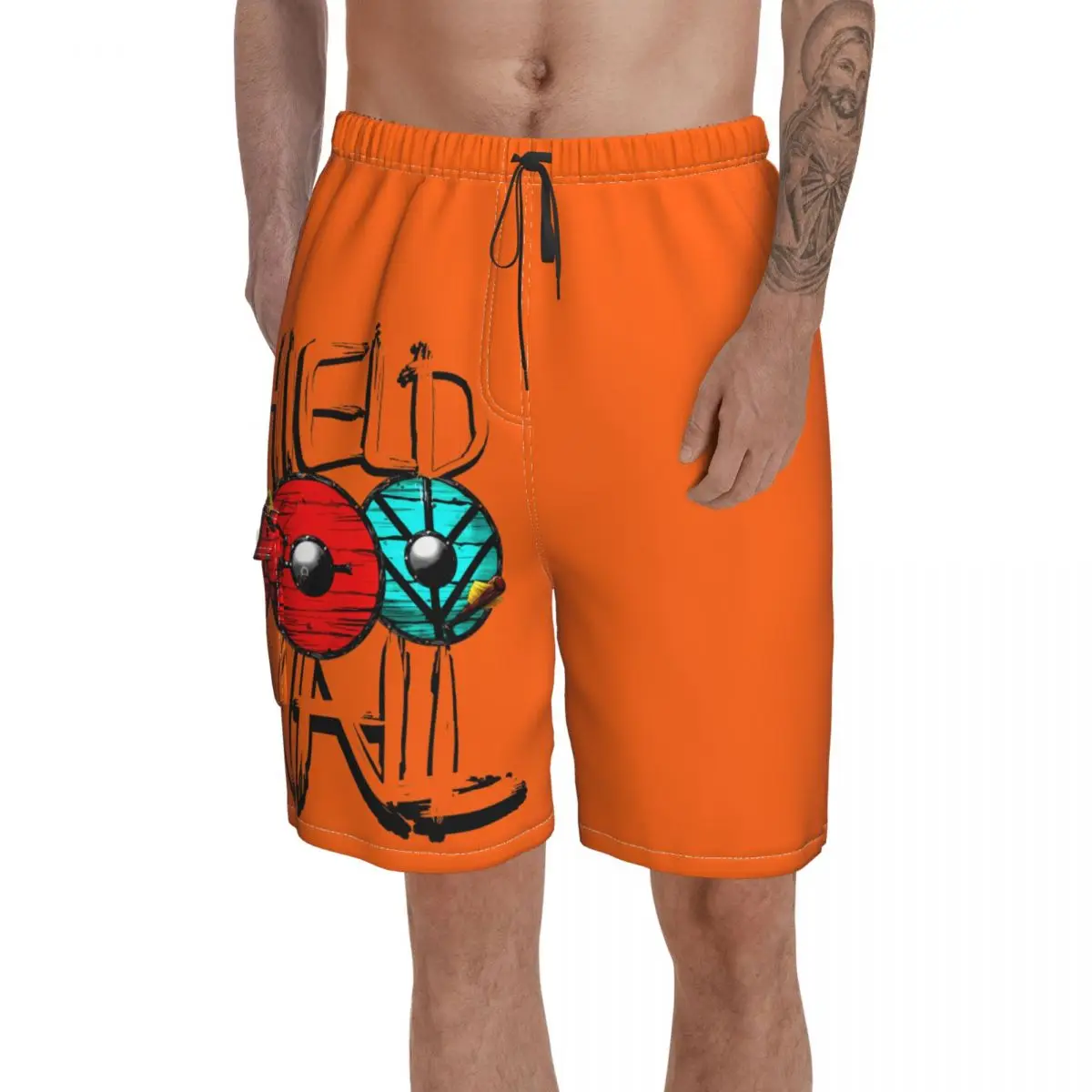 Vichinghi Causali Lothbrok Shield Wall Vikings Viking, Thor, Pantaloncini Maschili Rollo Traspiranti Ad Asciugatura Rapida