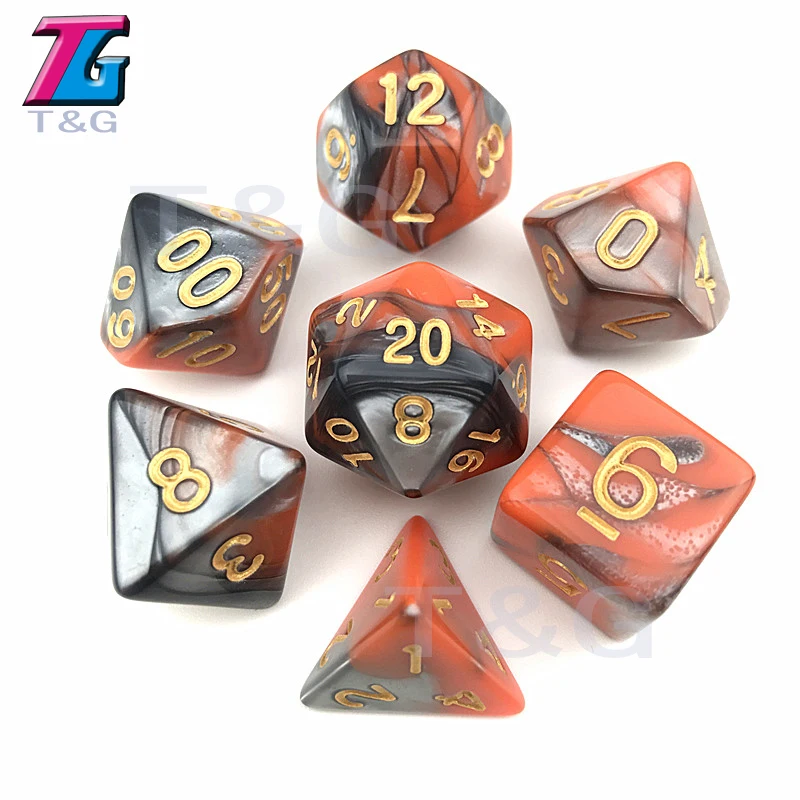 Purple & Blue Dice DND Die Toys For Adults Kids Plastic Cubes Special Birthday Gift|dice dnd|blue dicedice toys |