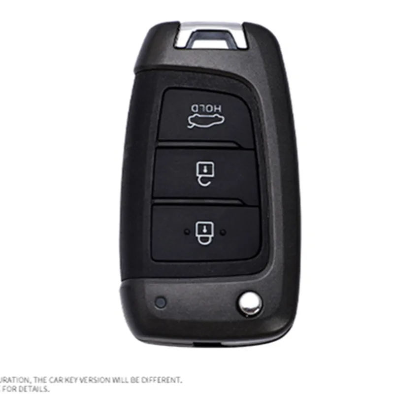 Чехол для автомобильного ключа Hyundai Elantra Solaris 2016 2017 2018 3 кнопки складной чехол с