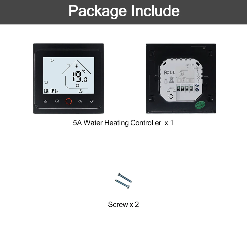WiFi умный термостат 5A 16A газовый котел водяной электрический подогрев пола контроль температуры с Echo Alexa Голосовое управление - Цвет: 5A Water Heating
