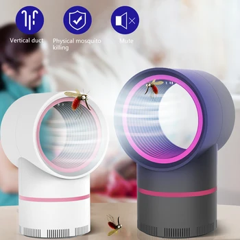 

USB Lamp Fan Pest Insect Trap Light Repellent Electric Mosquito Killer Lamp Photocatalysis Mute Home LED Bug Zapper Insect Trap