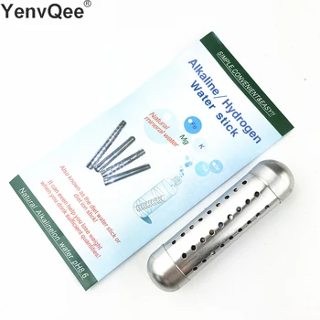

YenvQee 2pcs Portable 304 Stainless Steel PH Alkaline Water Purfier Sticks Hydrogen Mineral Purifier Increase the PH Levels