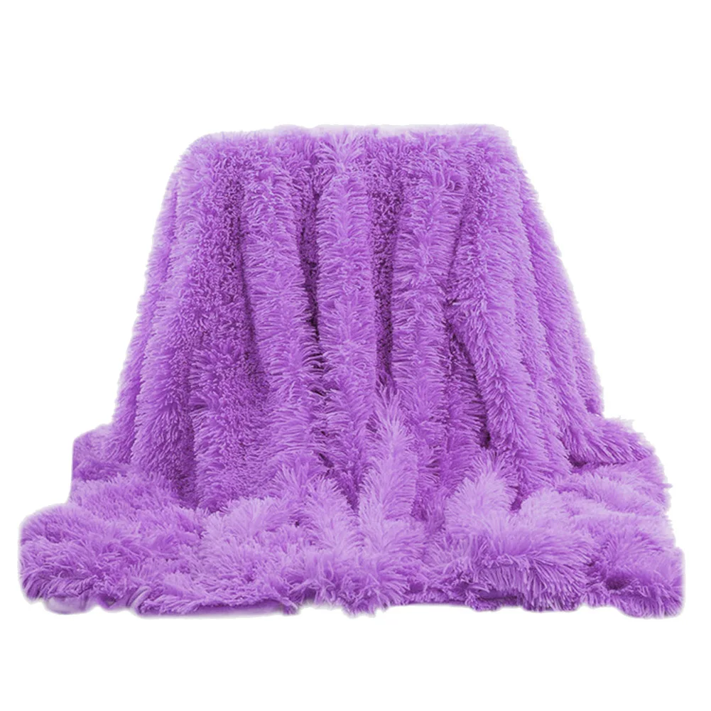 Горячее одеяло мягкий легкий Пушистый Плюшевый теплый постельные принадлежности для зимнего домашнего дивана спальни L99
