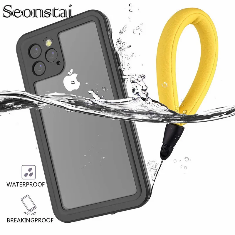 Водонепроницаемый чехол для iPhone 11 Pro прочный со встроенным защитным экраном