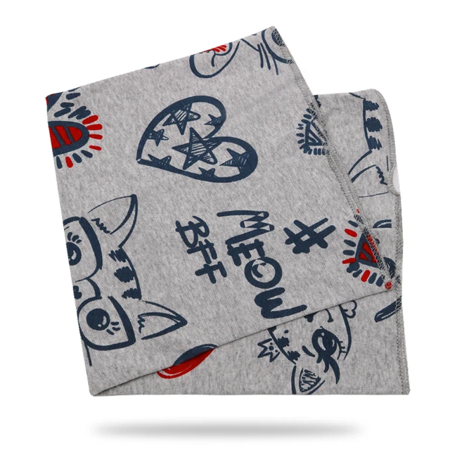 Kids Girls Hats Cat Printing Cotton Pompom Hat For Girls Winter Children Caps Faux Fur Baby Hat Bonnet scarf grey heart hat