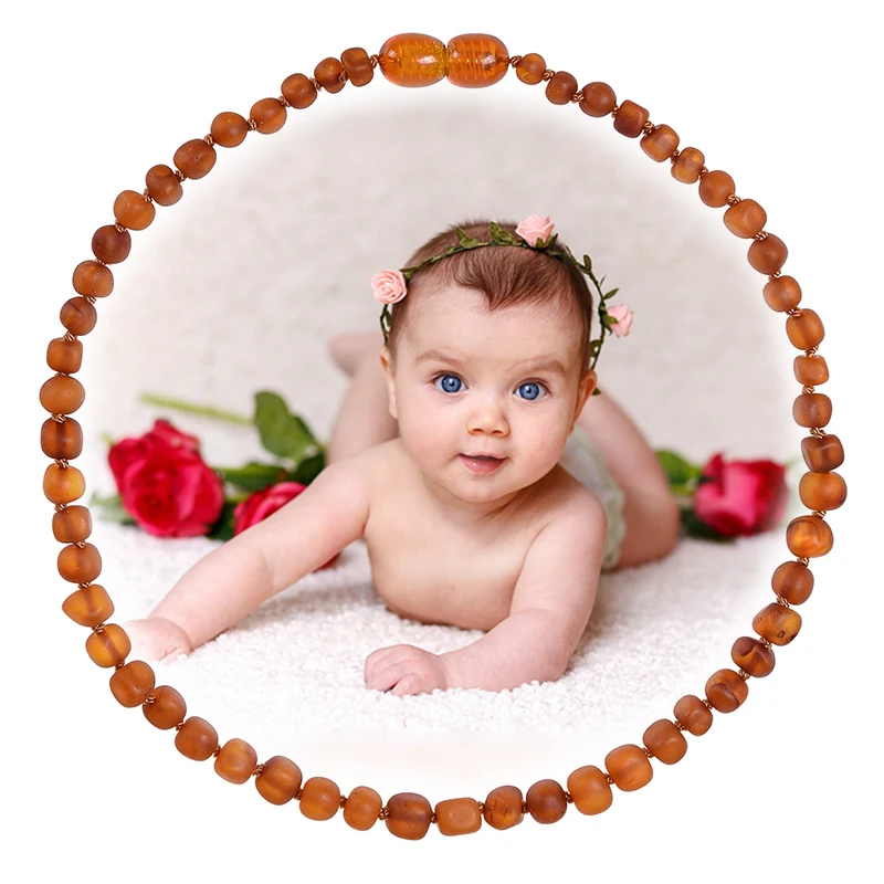 

Raw Cognac Baby Baltic Amber Teething Necklace Jewelry Natural Ambers Teething Bracelet/Anklet for Baby Amber Beads Kids Jewelry