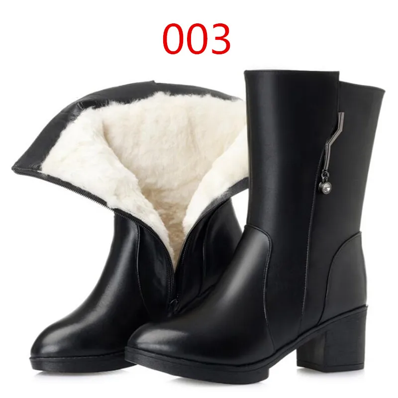 ZXRYXGS/брендовые ботинки из натуральной кожи; большие размеры; женские ботинки; Новинка года; зимние ботинки с мехом и шерстью; зимняя женская обувь; Ботинки martin
