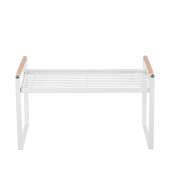 

Storage Shelf Organizer Expandable Stackable Kitchen Cabinet and Counter Shelf Organizer Multifunctional Organization Rack