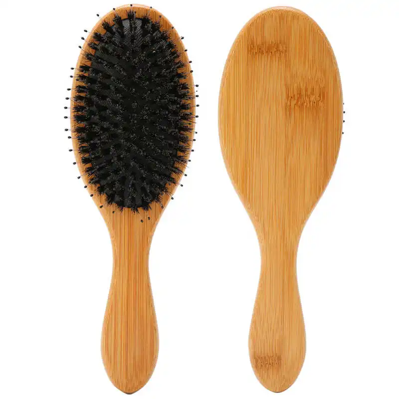

Air Cushion Brush Wooden Handle Hair Brush Portable Bristles Scalp Massage Detangle Hairbrush Styling Tool Hair Brush