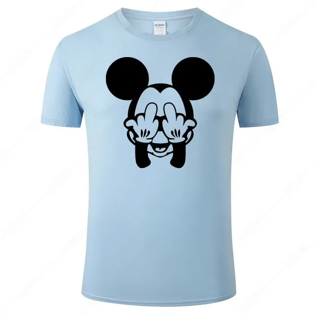 Mickey Mouse Print High end T shirt Men 