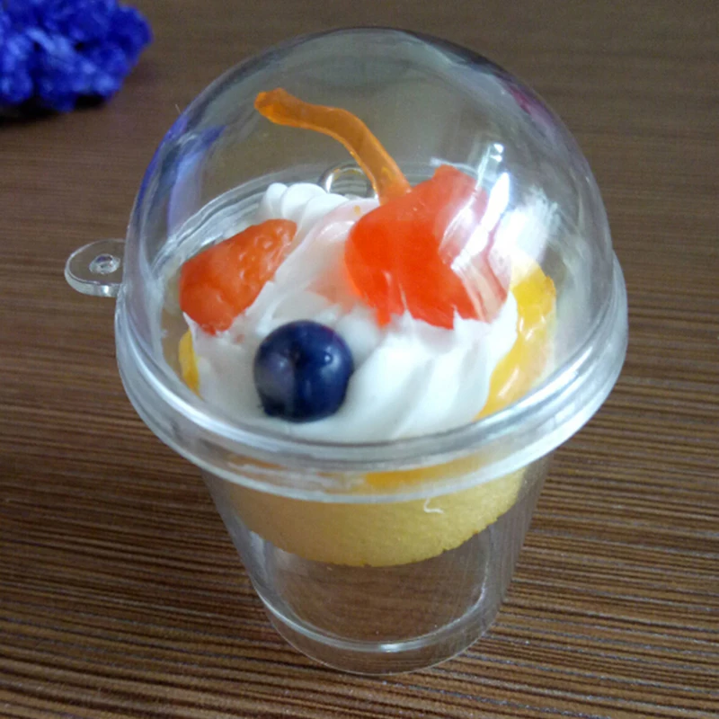 Cute Mini Cup with Dome Lid 1:6 DollHouse Popcorn Ice Cream Jewelry Accessory DIY Charms Plastic Cups Miniature | Игрушки и хобби