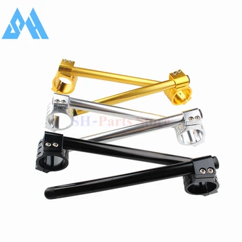 

Motorcycle Clip On Handlebars Racing Adjustable 50mm Fork Tube Motorbike Universal Aluminum Alloy Handle Bar 7/8" for Cafe Racer