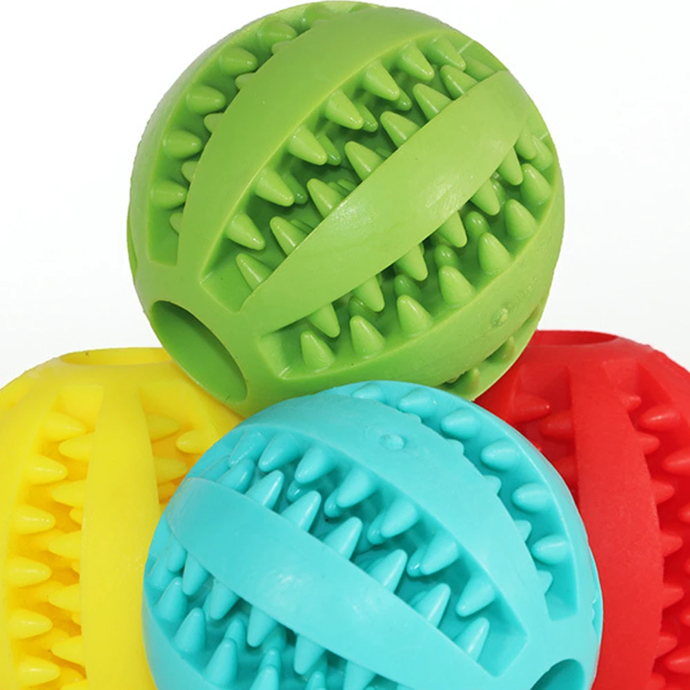 Toys for Dogs Ball Interactive Toys Dog Chew Toys Tooth Cleaning Elasticity Small Big Dog Toys Rubber Pet Ball Toys
