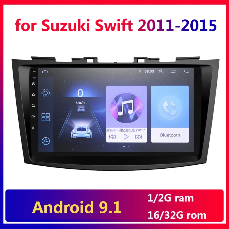 Автомобильная Мультимедийная система 9 дюймов Android 1 для Suzuki Swift 2011 2012 2013 2014 2015