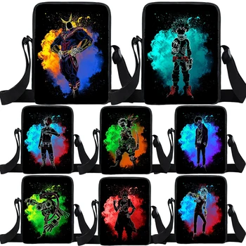 

Galaxy Style My Hero Academia Shoulder Bag Students Deku Crossbody Bag Child All Might Bookbag Boys Girls Travel Messenger Bag