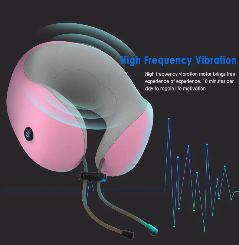 Innovate Massage Pillows Neck Body Relaxation Training Vibration Knead Outdoor Fitness Device With Heart Rate Monitor Gift