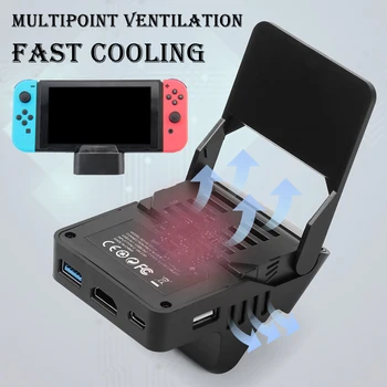 

Portable Comfortable HDMI TV Docking Station Home Theater Charging Dock Replacement For Nintendo Switch Video Games Accessories