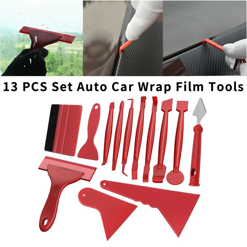 13PCS Set Auto Car Wrap Film Tools Squeegee Scraper Kit Window Tint Glue Remover AliExpress