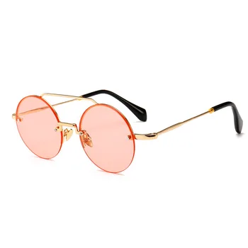 

Classic Sunglasses Round Lens Narrow Frame Modern Sun glasses High Fashion Street Mannequin Runway Sunglasses Shooting Props