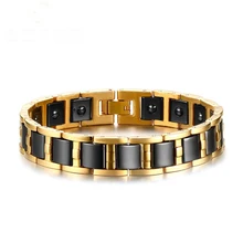 JHSL нержавеющая сталь и керамика черный для мужчин состояние t браслеты отличный друг отец подарок