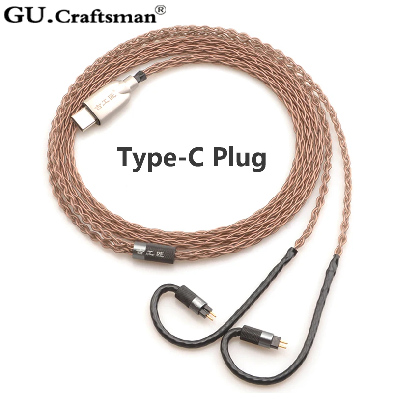 GUCraftsman 6n occ медь 0 78 мм 2Pin 64 аудио a12t/u12 TIA Fourte ориолус re2000 Legend X LCDi4 VE8 кабель для