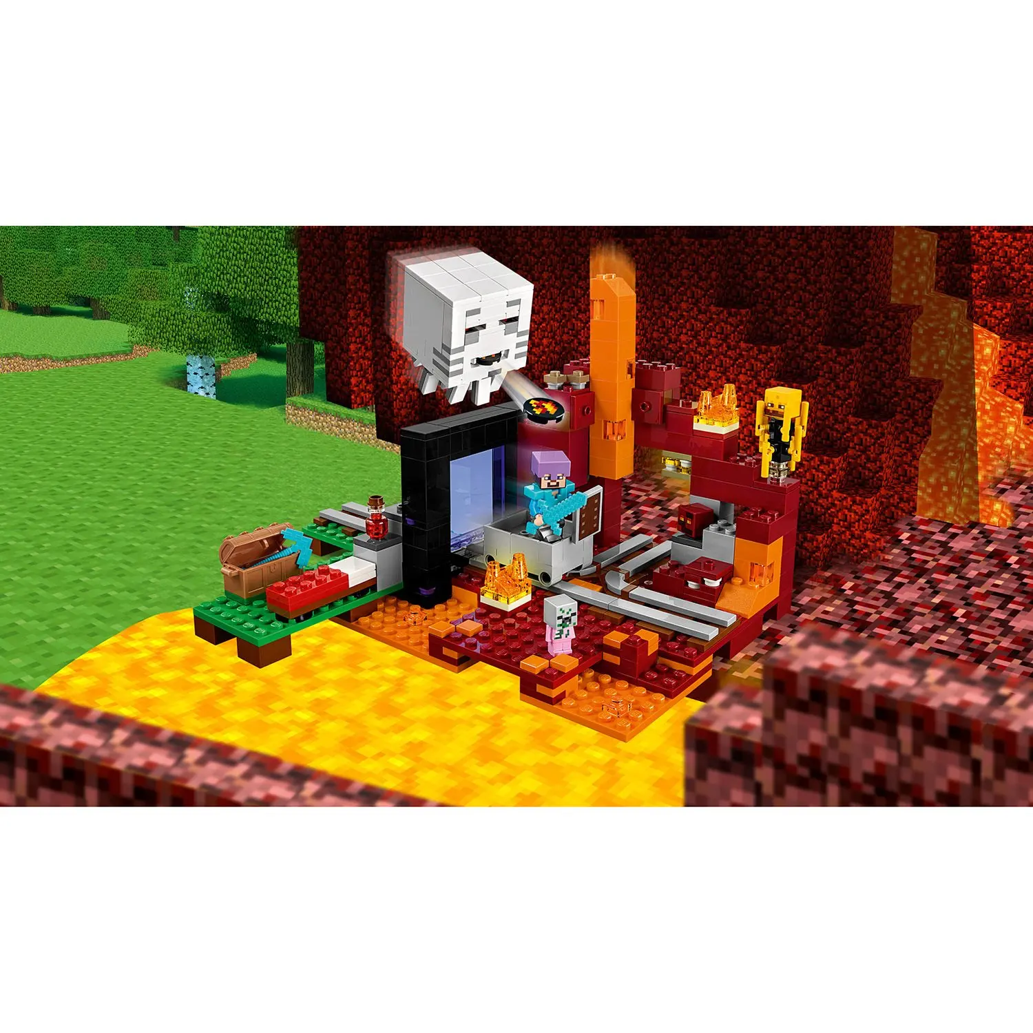 Designer Lego Lego Minecraft portal in the dungeon 21143 Designer Lego Lego Minecraft portal in the dungeon 21143