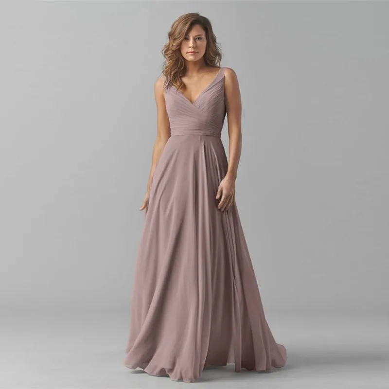 Eightale Evening Dresses V-Neck Pleats A-Line Gown Chiffon Party Prom Mother of the Bride Robe De Soire | Свадьбы и торжества